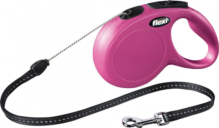 Lesa Flexi Classic, Snur, S: 8 m/12 kg, Roz, 11806 [2]