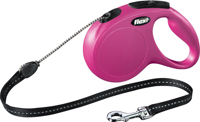 Lesa Flexi Classic, Snur, M: 5 m/20 kg, Roz, 11796 [2]