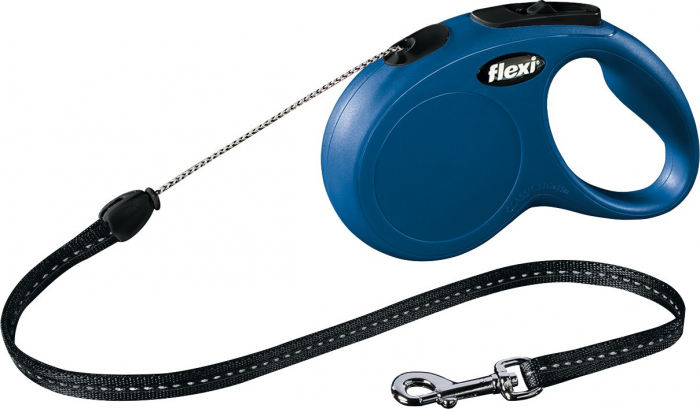 Lesa Flexi Classic, Snur, S: 5 m/12 kg, Albastru, 11782 [2]