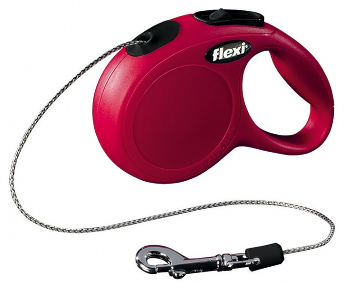 Lesa Flexi Classic, Snur, XS: 3 m/8 kg, Rosu, 11773 [2]
