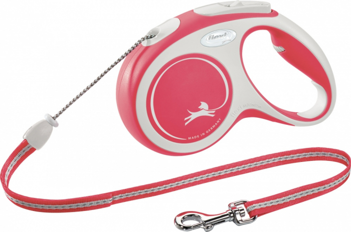 Lesa Flexi Snur New Comfort, M: 5m, rosu, 213003 [2]