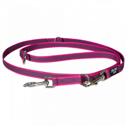 Lesa J-K9 dresaj ajustabila 2 x 220 cm/50 kg roz [1]