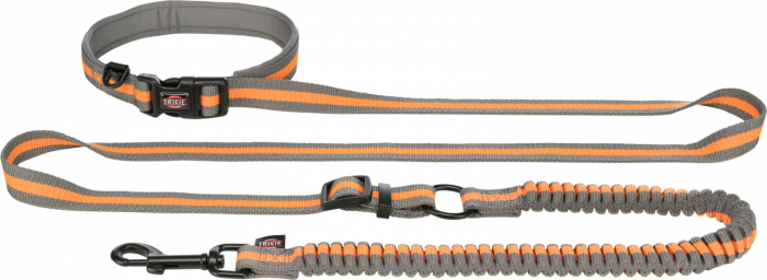 Lesa Jogging cu Amortizor 1.33-1.80 m/20 mm Gri/Portocaliu 12763 [2]
