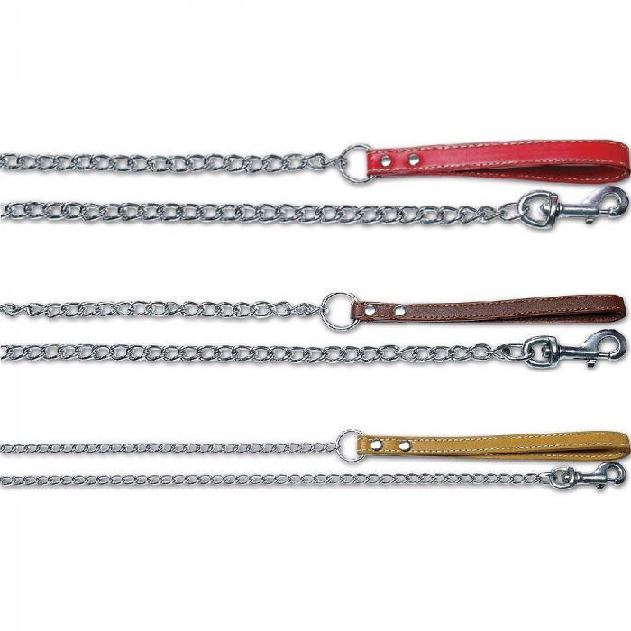 Lesa lant 3 mm/1,2 m & maner piele mix color [1]