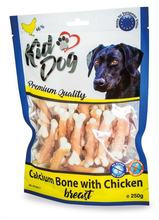 Recompense Pentru Caini, Oase De Calciu Cu Piept De Pui, 250 g, A04517 [1]