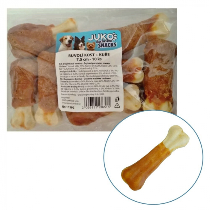 Os presat piele alba & pui 10 buc/bax 7,5 cm [1]