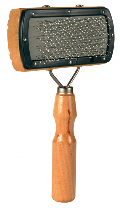 Perie Tesala Soft, Maner Lemn/Peri Metalici, 10x18 cm, 2300 [2]