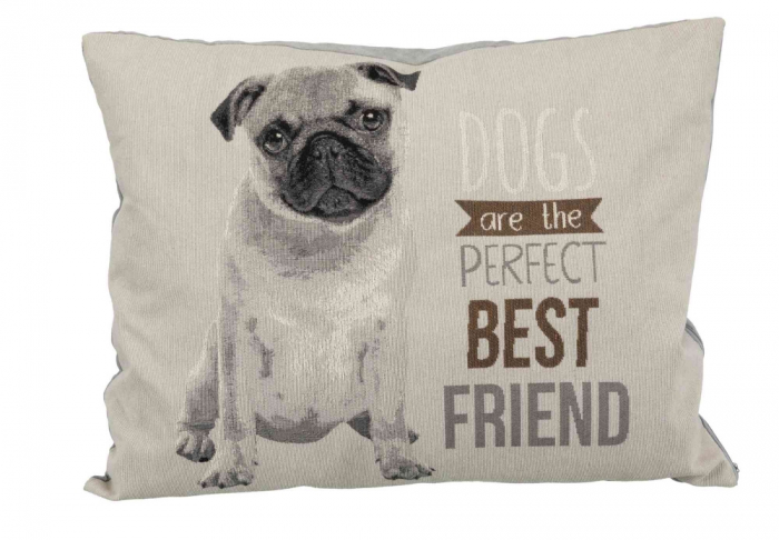 Perna Chipo Cu Motiv Pug, 6048 cm, Gri 38080t [2]