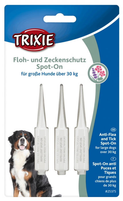 Picaturi Antiparazitare Naturale Pentru Caini, Spot-On, Peste 30 kg, 3x5 ml, 25375 [2]