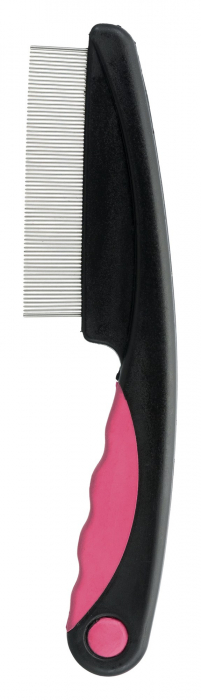 Pieptene Pentru Indepartare Purici/Praf, 15 cm, Roz/Negru, 23120 [2]