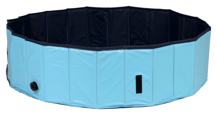 Piscina Pentru Caini, Plastic,80x20 cm, Petrol/Gri, 39481 [2]