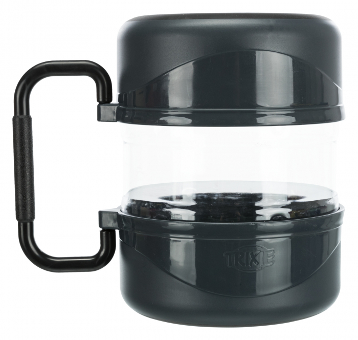 Set De Calatorie, Recipient Apa/Hrana, Plastic, 2 l/2x0.75 l, Gri, 2491 [1]