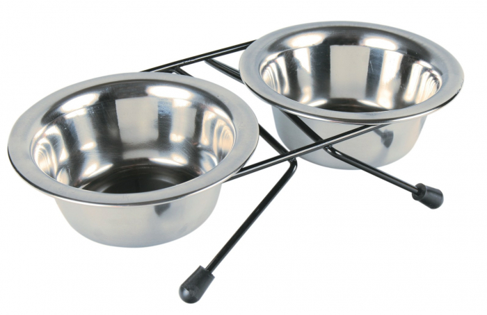Set 2 Castroane Inox Cu Suport Metalic, 2x0.2 l/11 cm/24x6x14 cm, 24830 [2]