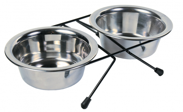 Set 2 Castroane Inox Cu Suport Metalic, 2x0.45 l/ 13 cm/28x6x15 cm, 24831 [2]