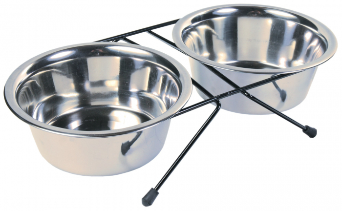 Set 2 Castroane Inox Cu Suport Metalic, 2x0.75 l/17 cm/33x8x19 cm, 24832 [2]