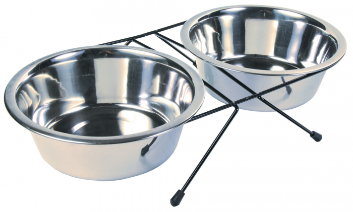 Set 2 Castroane Inox Cu Suport Metalic, 2x1.8 l/ 21 cm/44x9x23 cm, 24833 [2]