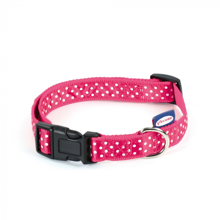 Zgarda fancy & buline 16 mm/30-45 cm pink [1]