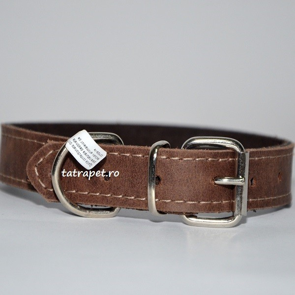 Zgarda piele 2,0 cm/45 cm nr 2 maro [1]