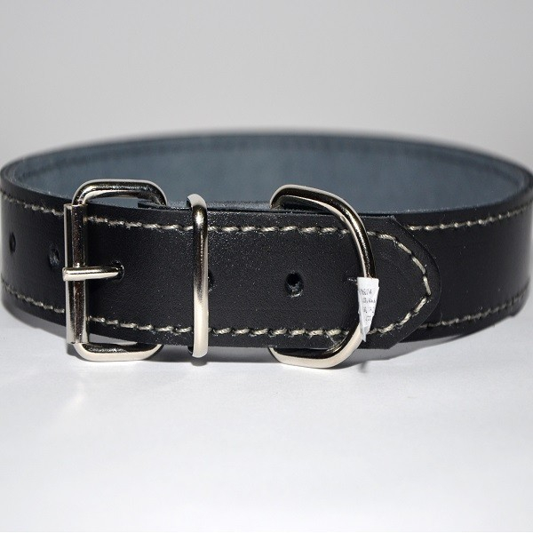 Zgarda piele 2,3 cm/50 cm nr 3 negru [1]