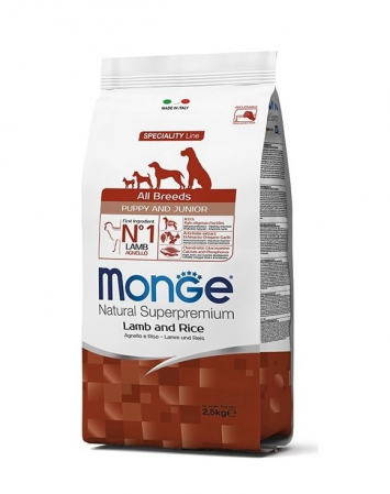 Hrana Uscata pentru Caini - 1181 MONGE D SPREM AB -PUPPY LAMB&RICE 2,5KG