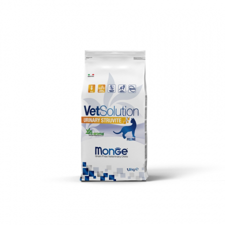 Hrana Uscata pentru Pisici - 1580 MONGE C VETSOLUTION URINARY STRUVITE 1,5KG
