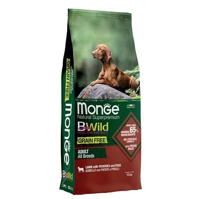 Hrana Uscata pentru Caini - 1730 MONGE D BWILD GF C-CHUNKS LAMB, POTATOES&PEAS 12KG