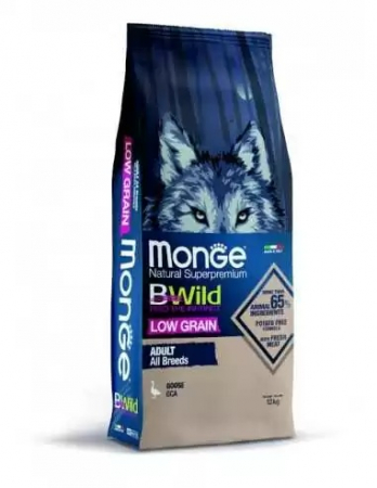 Hrana Uscata pentru Caini - 1778 MONGE D BWILD LOW GRAIN AB GOOSE-ADULT 12KG