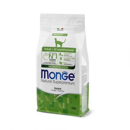 Hrana Uscata pentru Pisici - 1945 MONGE C SPREM ADULT RABBIT MPROT 1,5KG