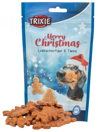 Produse de Craciun - Recompense Pentru Caini, Xmas Turta Dulce/Brad, Cu Rata/Pui, 100 g 92748