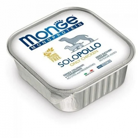 Hrana Umeda pentru Caini - 4137 MONGE D SPREM MPROT PATE PAT 100% CHICKEN 150GR
