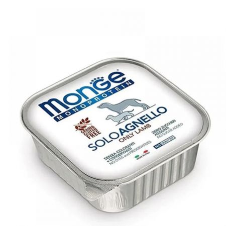 Hrana Umeda pentru Caini - 4151 MONGE D SPREM MPROT PATE PAT 100% LAMB 150GR