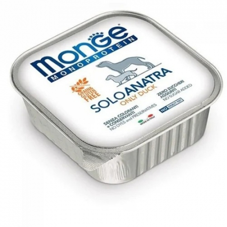 Hrana Umeda pentru Caini - 4182 MONGE D SPREM MPROT PATE PAT 100% DUCK 150GR