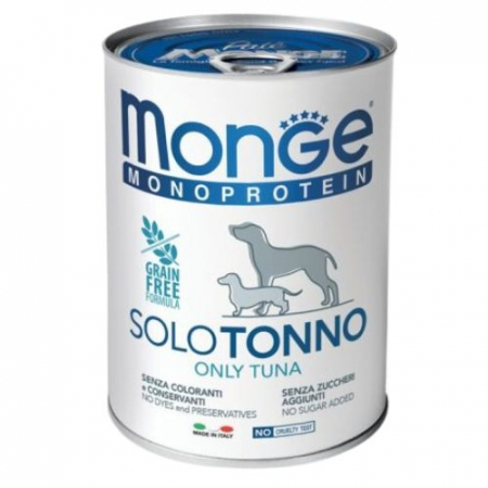Hrana Umeda pentru Caini - 4243 MONGE D SPREM MPROT PATE PAT 100% TUNA 400GR