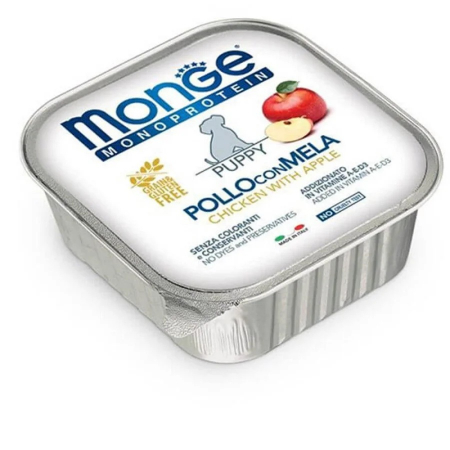 Hrana Umeda pentru Caini - 4380 MONGE D SPREM MPROT FRUITS PATE PUPPY CHICKEN APP 150GR