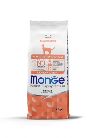 Hrana Uscata pentru Pisici - 5142 MONGE C SPEC MPROT ADULT SALMON 33/15 10KG
