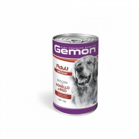 Hrana Umeda pentru Caini - 7910 GEMON D CHUNKS ADULT MEDIUM LAMB&RICE 1250GR