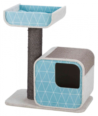 Patuturi, Iglu si Ansambluri Sisal pentru Pisici - Ansamblu Alondra 72 cm 63x38 cm Aquamarin/Gri 44047