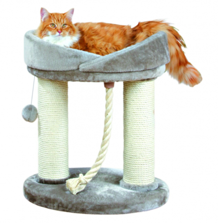 Patuturi, Iglu si Ansambluri Sisal pentru Pisici - Ansamblu De Joaca, Marcela, 53x43 cm/ h: 60 cm, Gri, 47062t