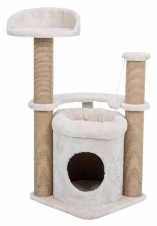 Patuturi, Iglu si Ansambluri Sisal pentru Pisici - Ansamblu De Joaca, Nayra, 40x40 cm/ h: 83 cm, Bej, 44436