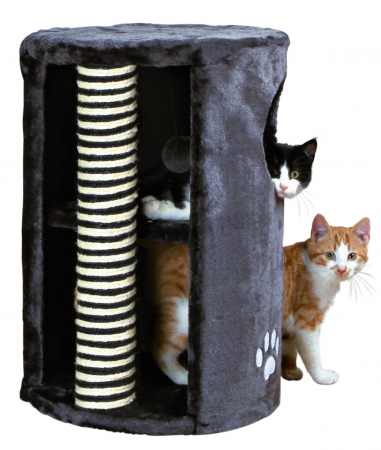 Patuturi, Iglu si Ansambluri Sisal pentru Pisici - Ansamblu Turn Dino 41/58 cm Antracit 4336 (R)