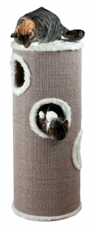 Accesorii pentru Pisici - (-22%) Ansamblu De Joaca, Turn Edoardo, 40 cm/ h: 100 cm, Maro/Crem, 4338