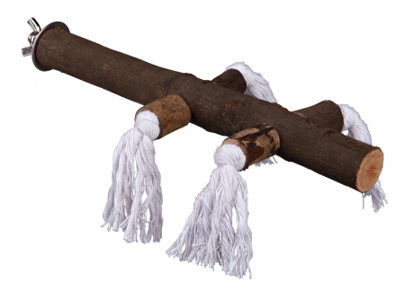 Accesorii pentru Pasari - Bat Pentru Colivie, Lemn Cu Sfoara, 25 cm/ 25 mm, 5889