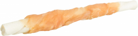 Recompense si Suplimente pentru Caini - Baton Piele Rasucit Dentafun cu Pui, 12cm/11g, 313251