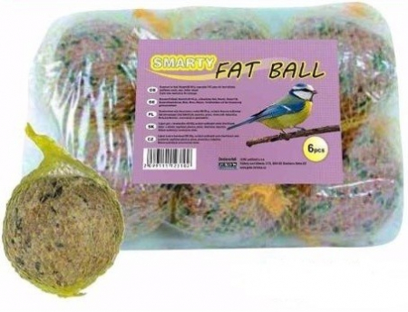 Hrana pentru Pasari - Bulgări grăsime & seminte pt păsări 90 g/6 buc