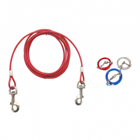 Accesorii Acasa si Mobilier - Cablu curte din otel 3 m lungime