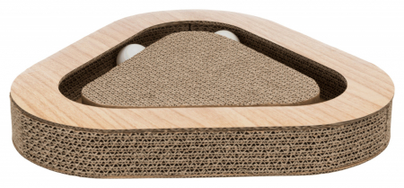 Patuturi, Iglu si Ansambluri Sisal pentru Pisici - Carton De Zgariat Pentru Pisici, Cu 2 Mingi, 36x5x36/36 cm, Gri, 48009