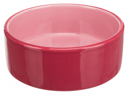 Castroane pentru Mancare si Apa Pisici - Castron Ceramic, 0.8L/16 cm, pink, 24368
