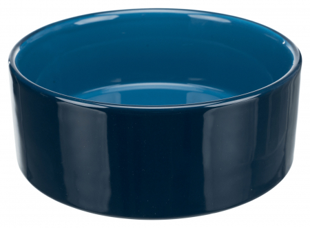 Castroane pentru Mancare si Apa Pisici - Castron ceramic 1.4 L/20 CM albastru 25118