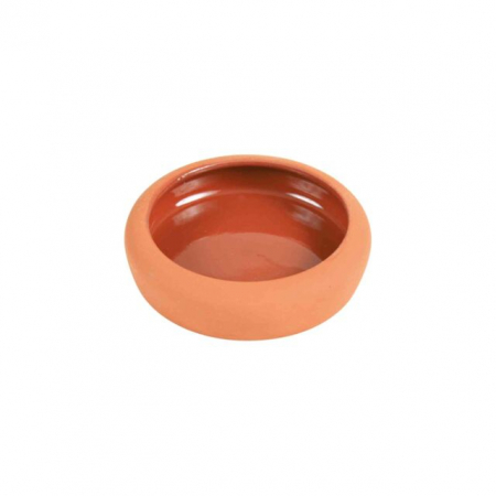 Custi si Accesorii - Castron Ceramic Pentru Hamsteri, 125 ml/10 cm, Teracota, 60670