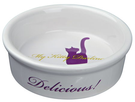 Castroane pentru Mancare si Apa Pisici - Castron Ceramica My Kitty 0.2 lx15 cm 24654